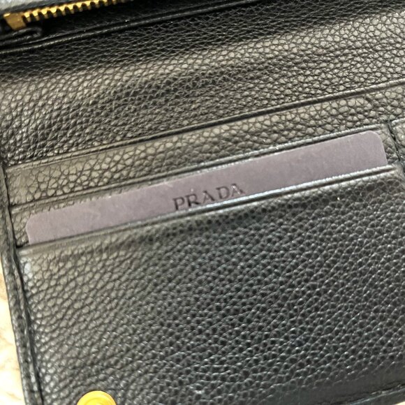 Prada Black Leather Long Wallet (Authentic, Calfskin) - Picture 10 of 16